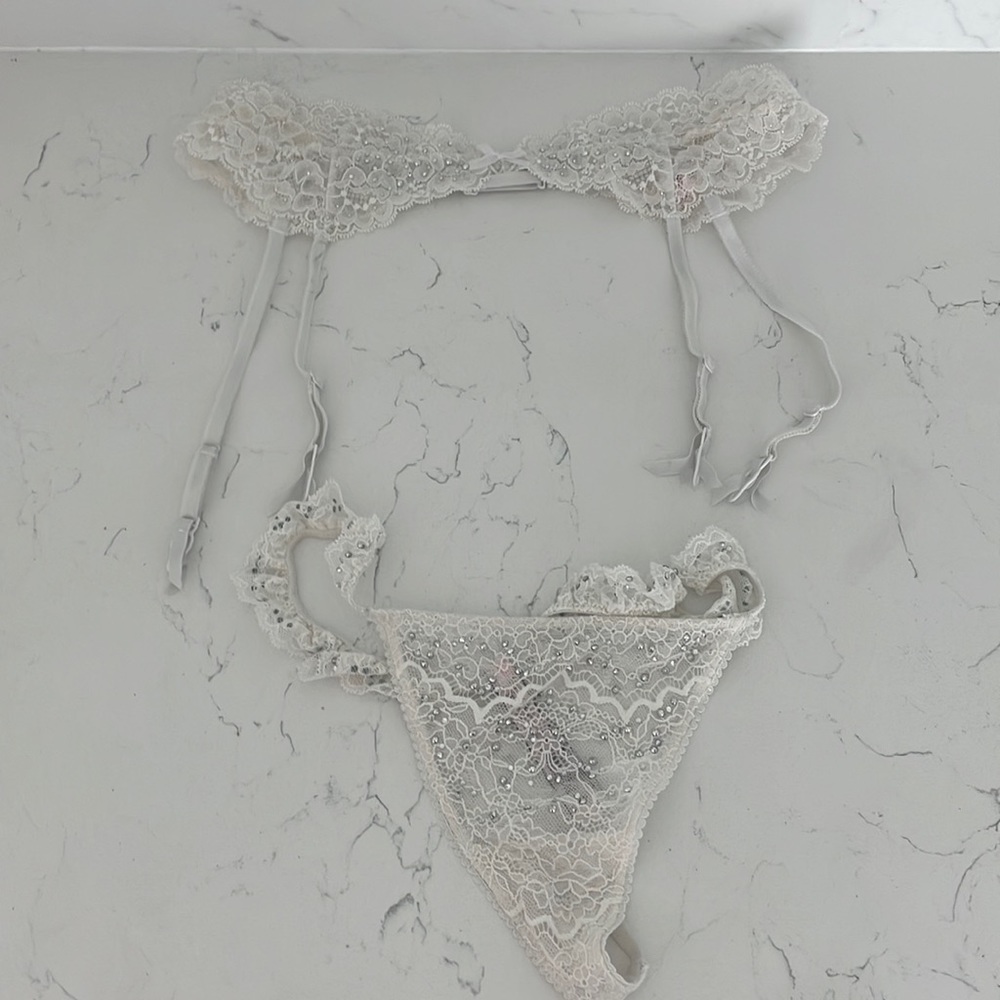 Victoria Secret Sequin Panties and Garter